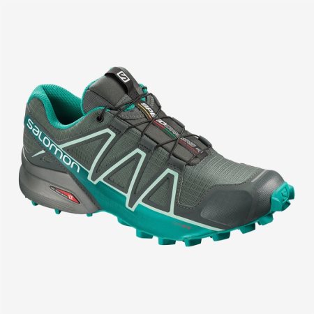 Salomon SPEEDCROSS 4 GTX W Womens Trail Running Shoes Olive UK TVOC